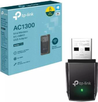 Adaptador De Red Wifi Usb 3.0 Archer T3U AC1300 Dualband Tp-link 